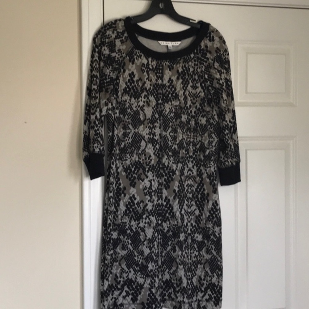 Trina Turk 3/4 Sleeve Knee Length Dress Sz M